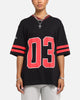 Carre Rose Football T-Shirt Black/Red