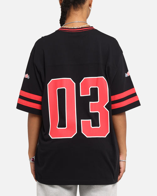 Carre Rose Football T-Shirt Black/Red