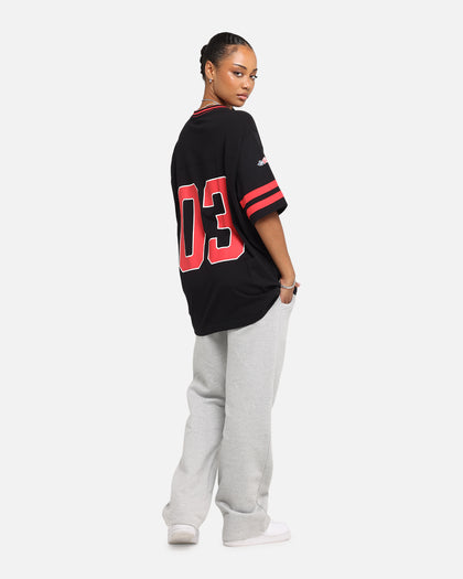 Carre Rose Football T-Shirt Black/Red