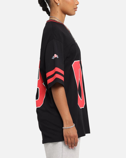 Carre Rose Football T-Shirt Black/Red