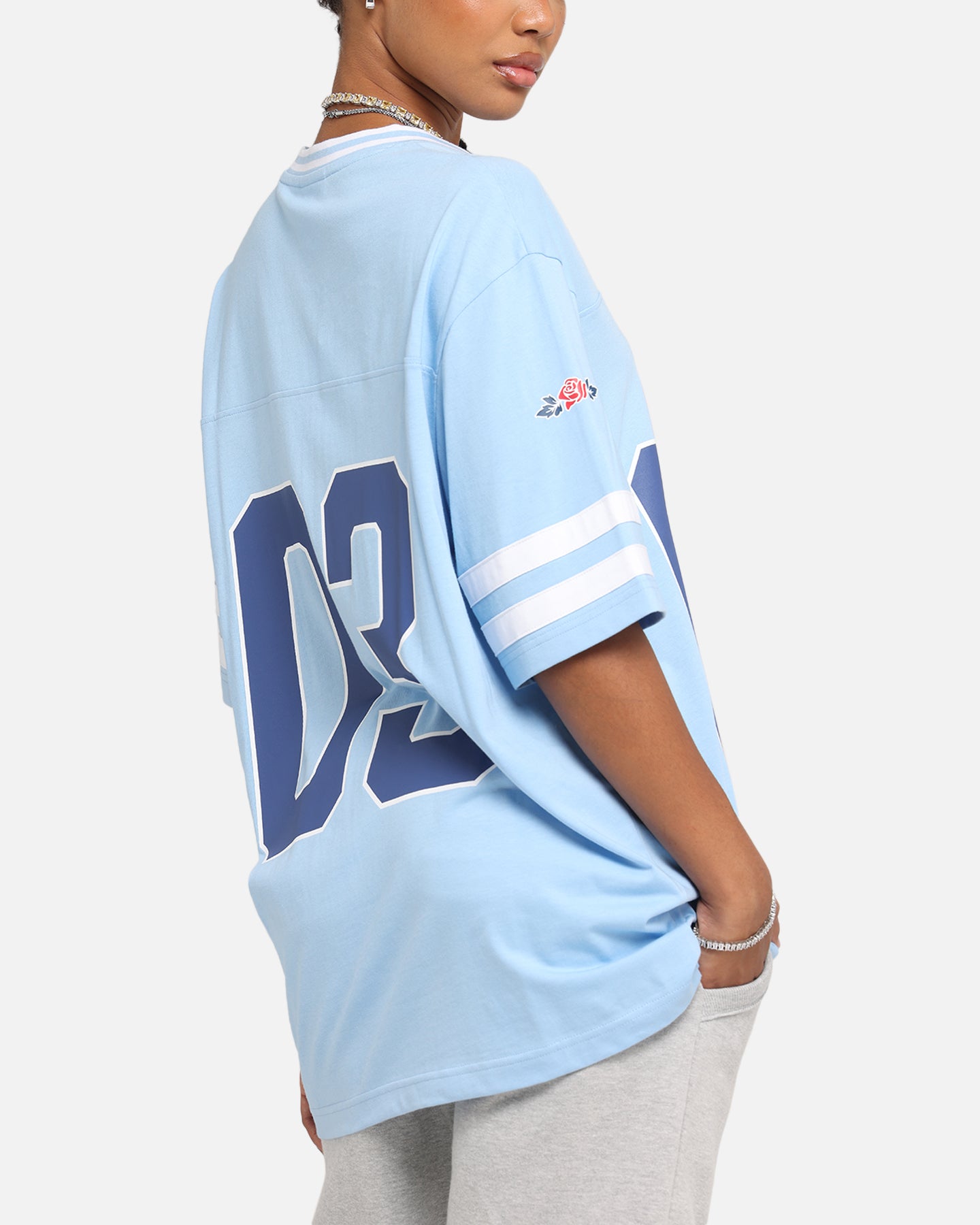 Carre Rose Football T-Shirt Light Blue | Culture Kings US