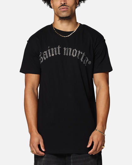 Saint Morta Rhinestone T-Shirt Black
