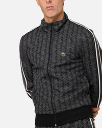 Lacoste Core Originals Monograms Track Jacket Black/Graphite