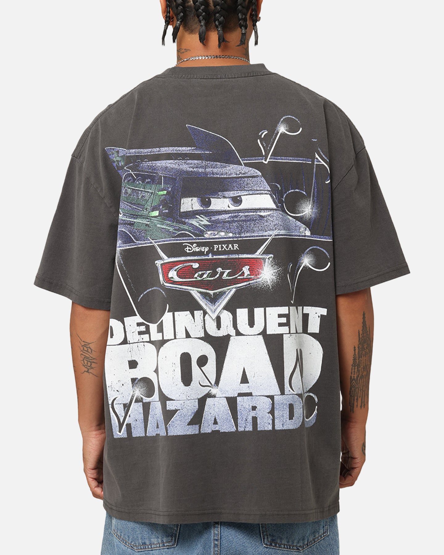 Goat Crew Disney And Pixar Cars DJ Heavy T-Shirt Black Wash