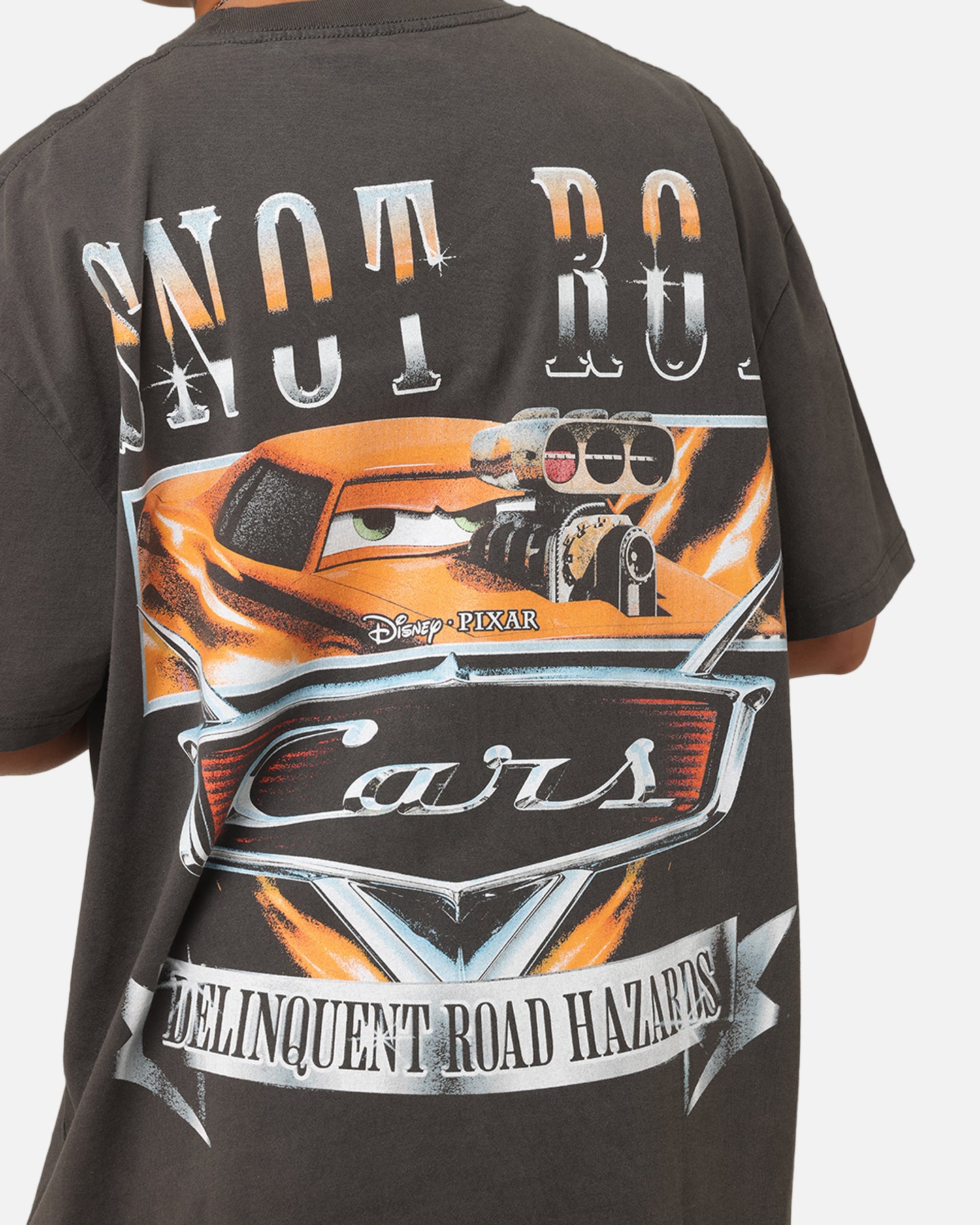 Goat Crew Disney And Pixar Cars Snot Rod Heavy T-Shirt Black Wash