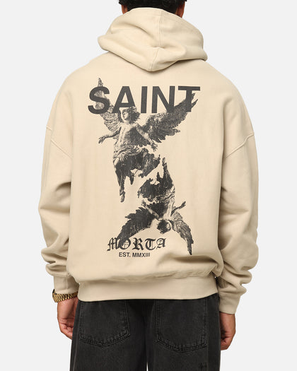 Saint Morta Heavens Boxy Hoodie Stone