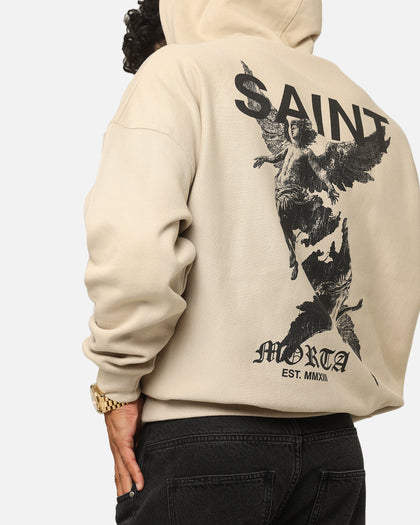 Saint Morta Heavens Boxy Hoodie Stone