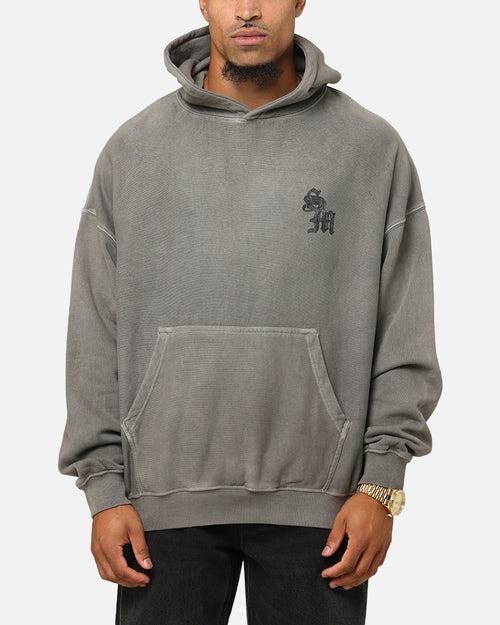 Saint Morta Nothing Is Forever Boxy Hoodie Washed Charcoal