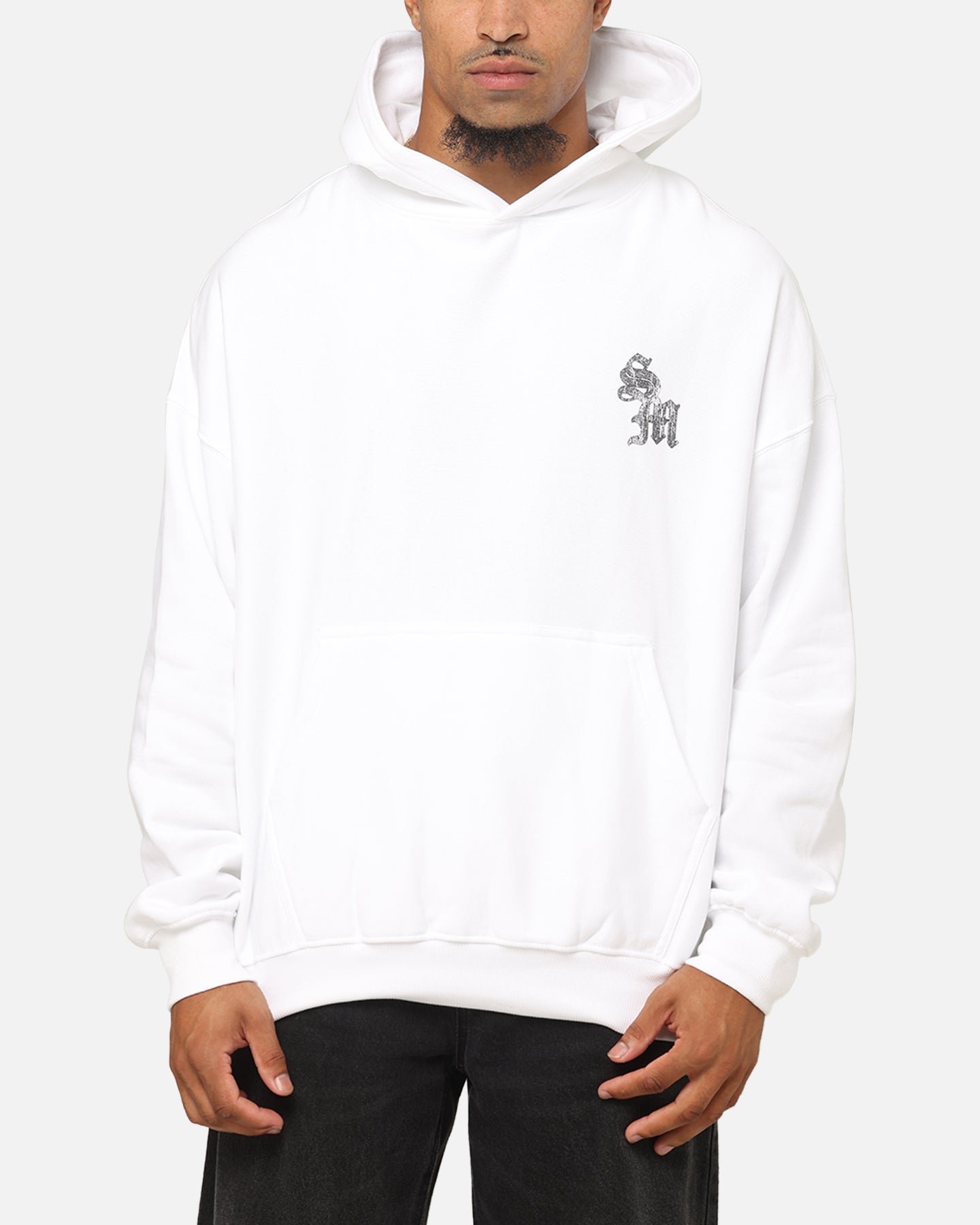 Saint Morta Nothing Is Forever Boxy Hoodie White/Black | Culture