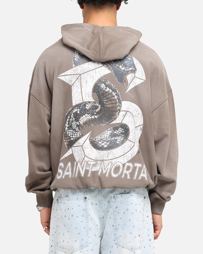 Saint Morta Venom Boxy Hoodie Sunfade Brown