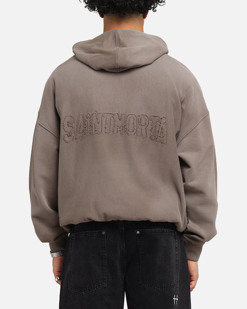 Saint Morta Manticore Boxy Hoodie Sunfade Brown