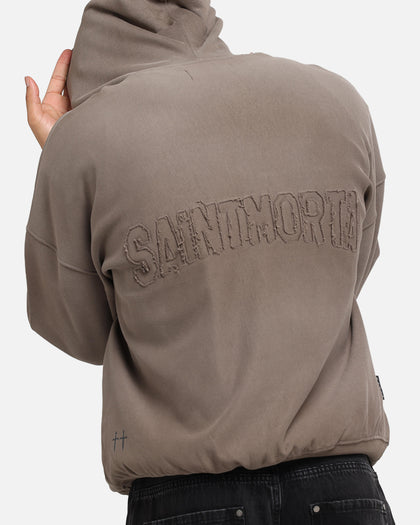 Saint Morta Manticore Boxy Hoodie Sunfade Brown
