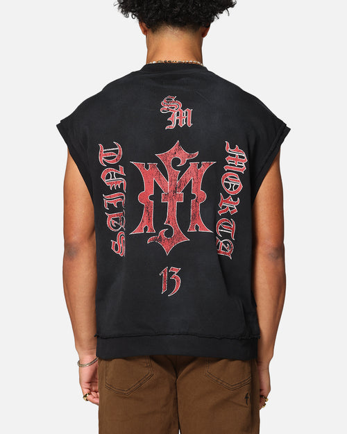 Saint Morta Hardcore Cut Off T-Shirt Sunfade Grey