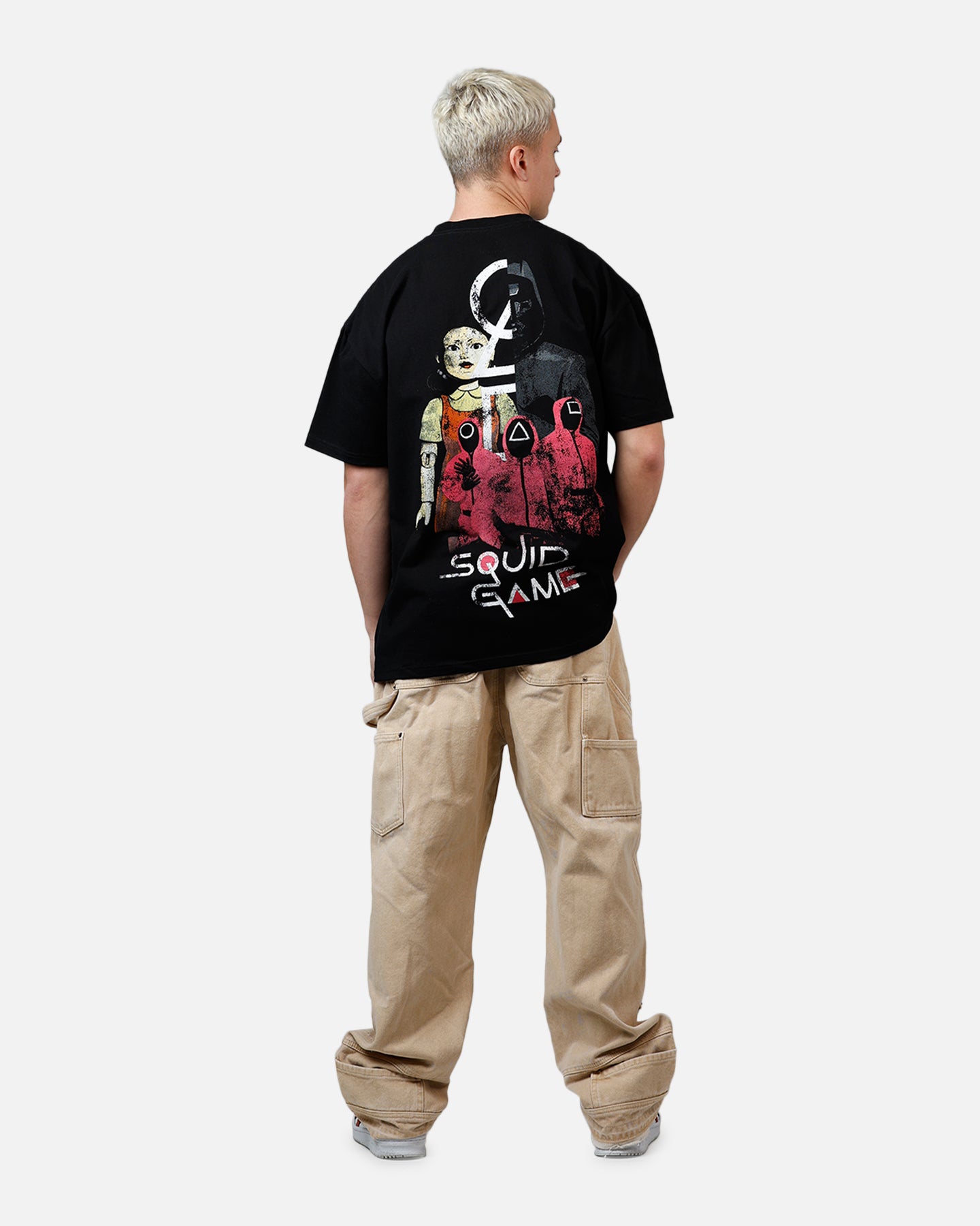 Goat Crew X Squid Game Front Man Heavyweight T-Shirt Black