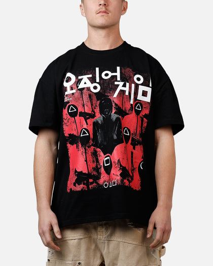Goat Crew X Squid Game Masked Men Heavyweight T-Shirt Black