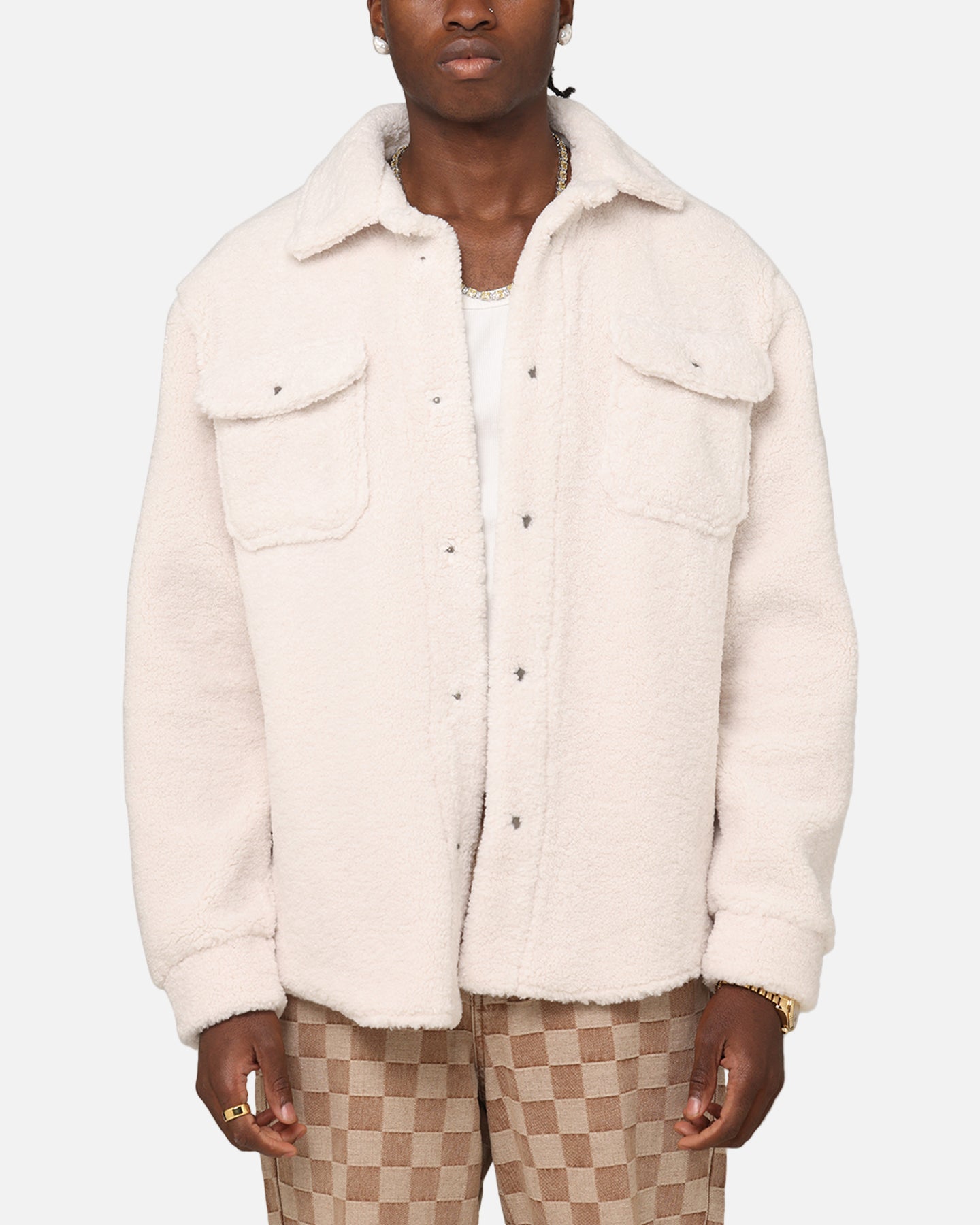 XXIII Shearling Fur Jacket Cream | Culture Kings US