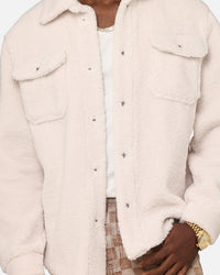 XXIII Shearling Fur Jacket Cream