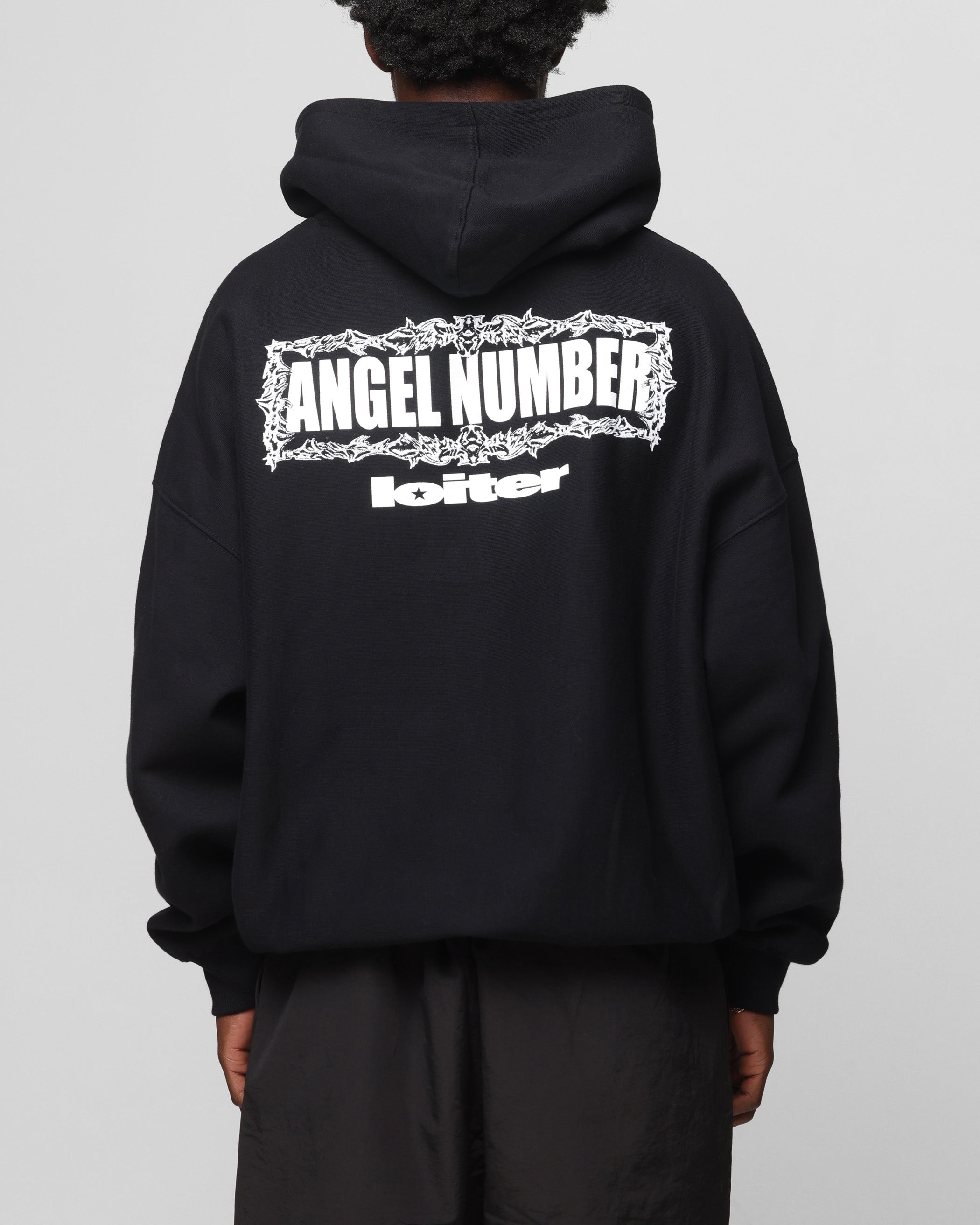 Loiter Angel Number Hoodie Black | Culture Kings US