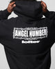 Loiter Angel Number Hoodie Black