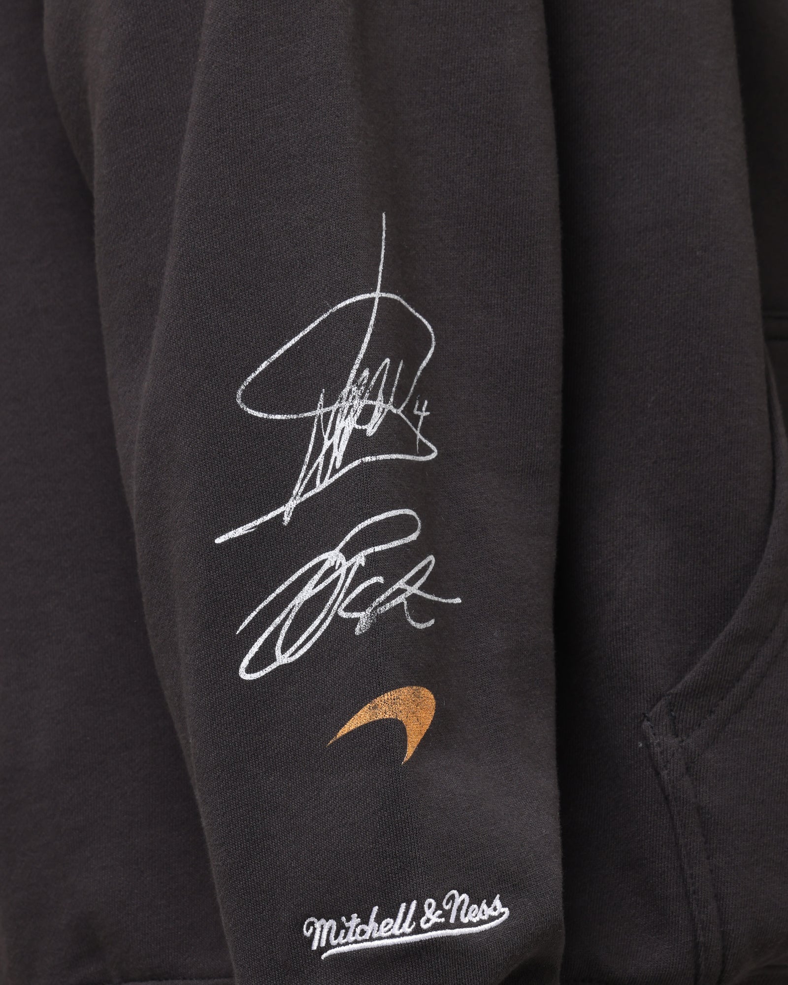 Mitchell & Ness X Mclaren Teammates Hoodie Faded Black | Culture