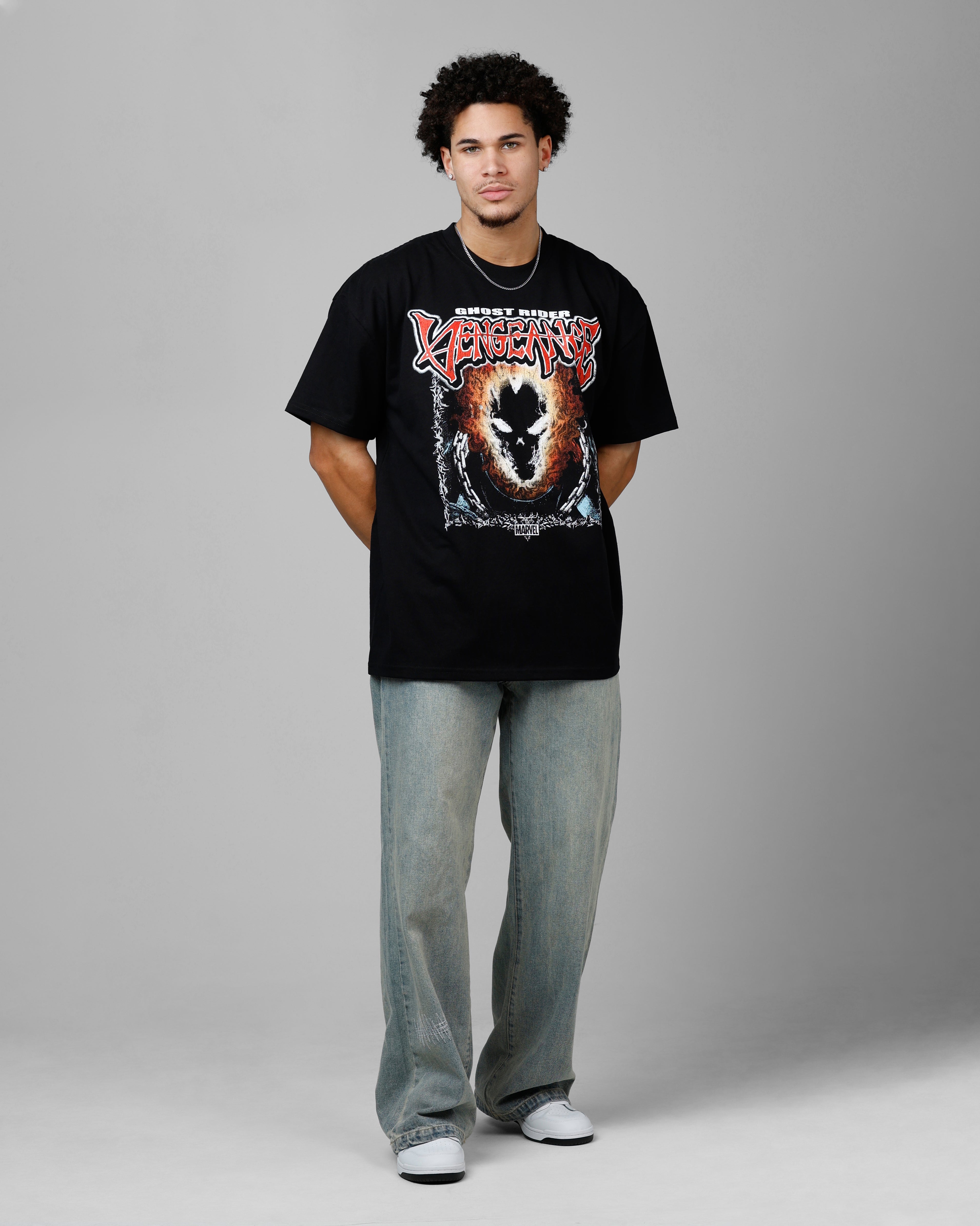 Loiter Marvel Ghost Rider Heavyweight T-Shirt Black | Culture Kings US