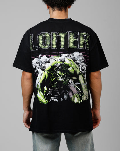 Loiter Marvel Hulk Heavyweight T-Shirt Black