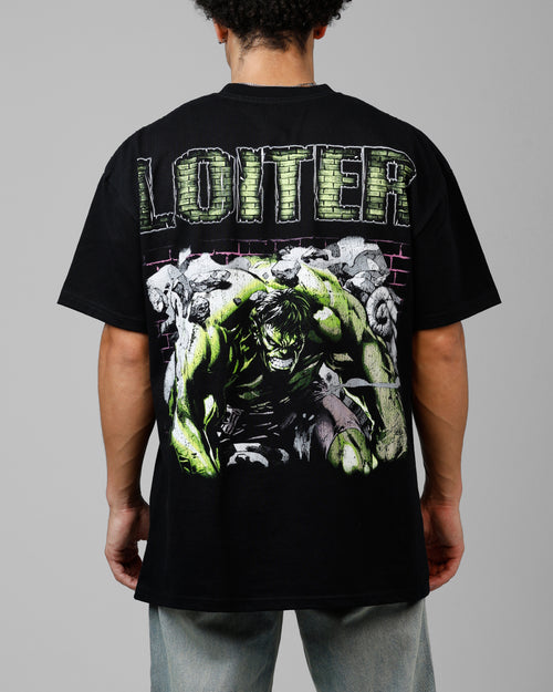 Loiter Marvel Hulk Heavyweight T-Shirt Black