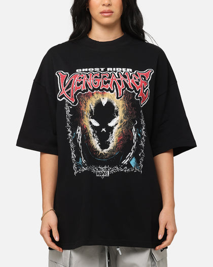 Camiseta Marvel Ghost Rider Para Hombre - Estampado Clásico, Manga Corta, Algodón