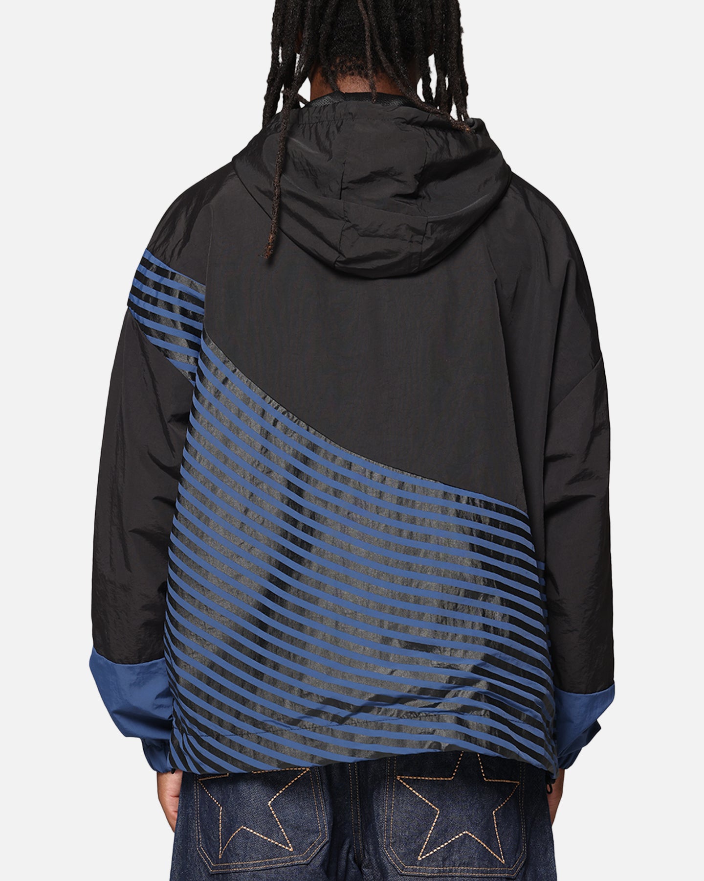 Carre Star Shooter Windbreaker Jacket Black/Blue | Culture Kings US