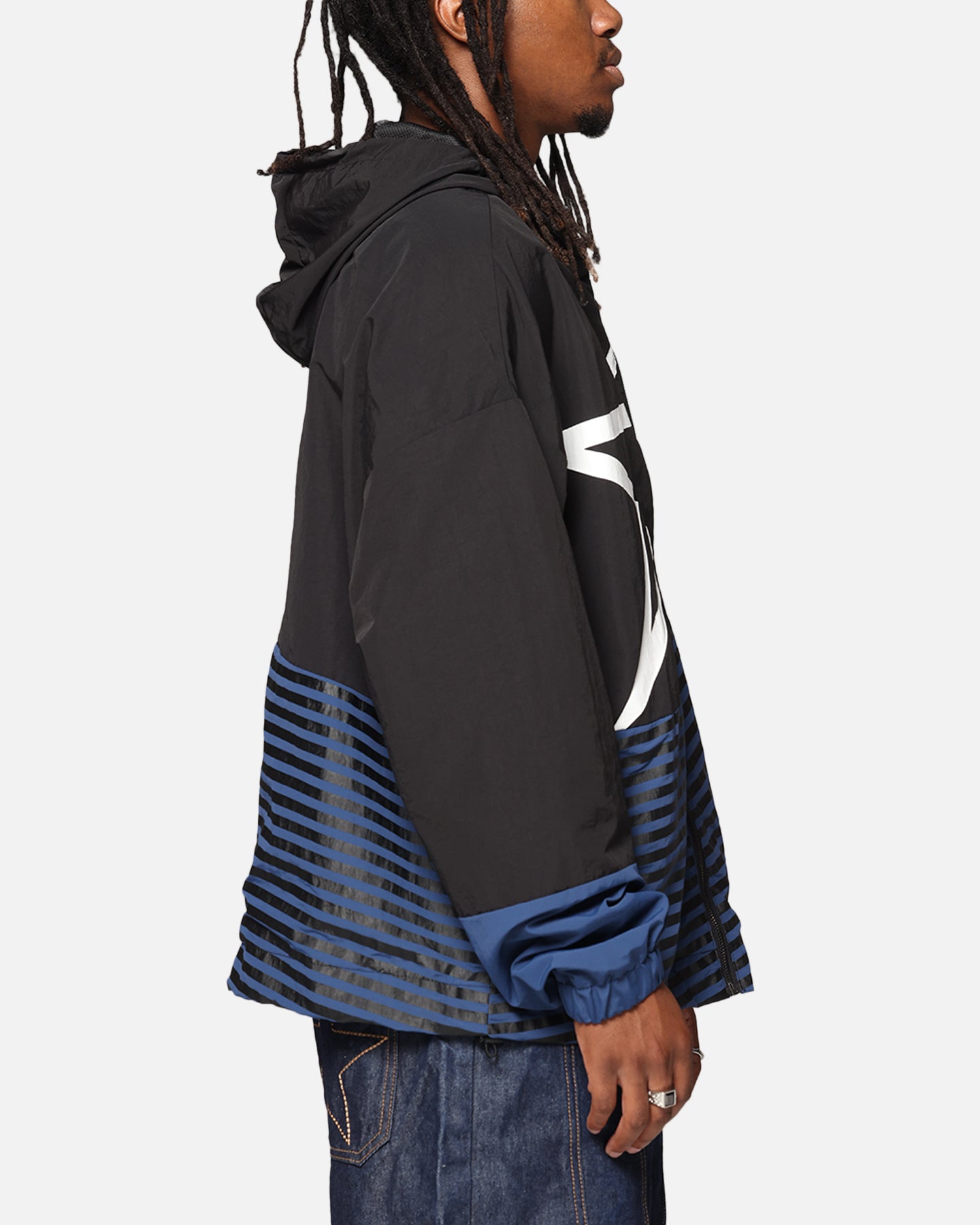 Carre Star Shooter Windbreaker Jacket Black/Blue | Culture Kings US