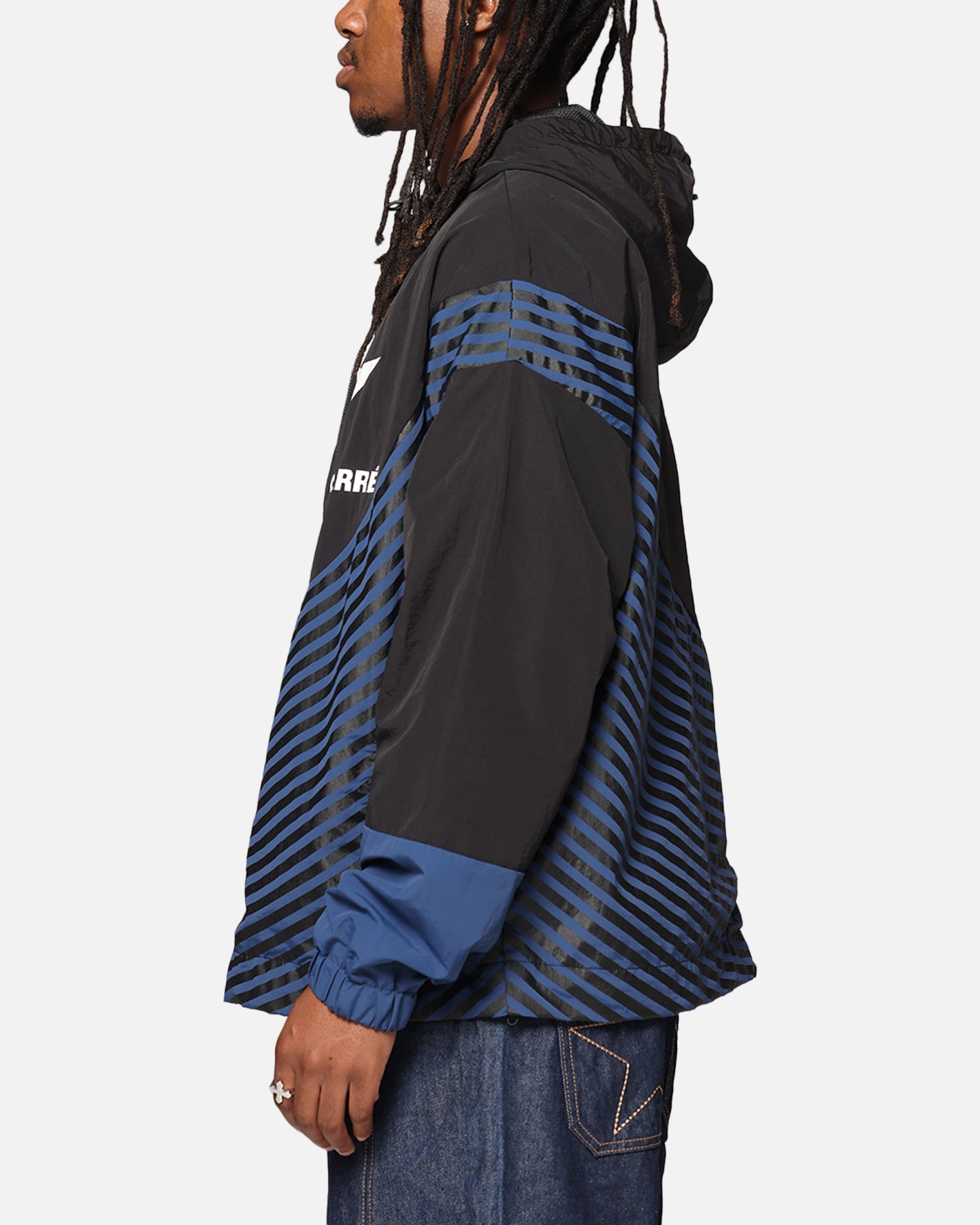 Carre Star Shooter Windbreaker Jacket Black/Blue | Culture Kings US