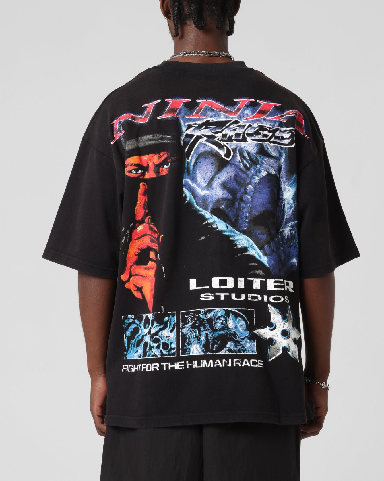 Loiter Ninja Vintage T-Shirt Vintage Black | Culture Kings US