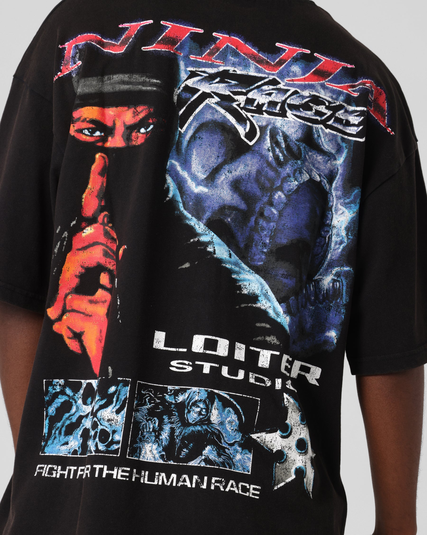Loiter Ninja Vintage T-Shirt Vintage Black | Culture Kings US