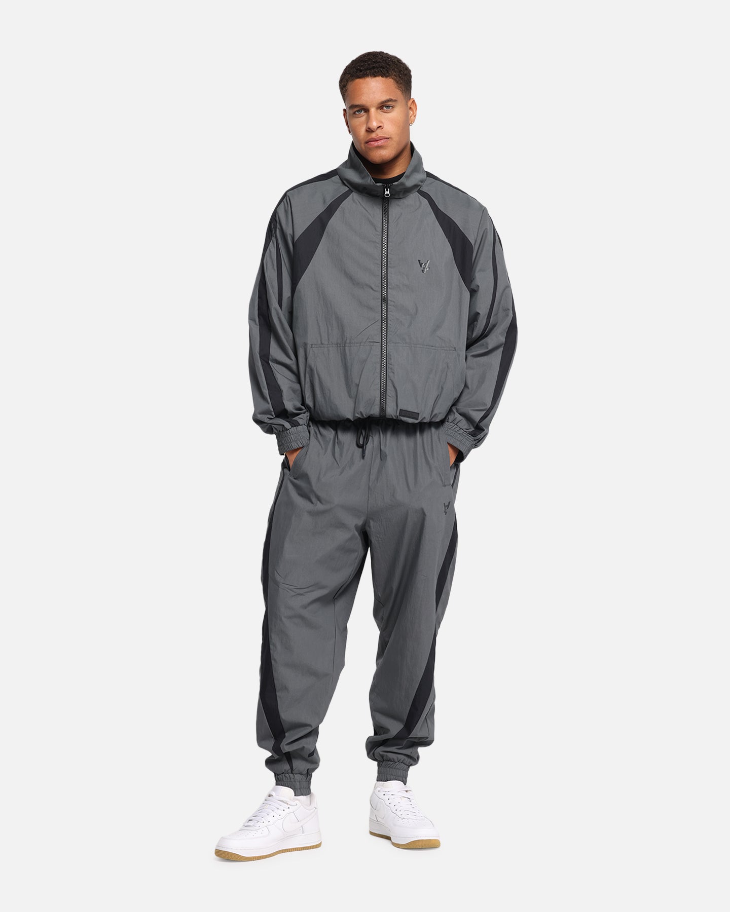 The Anti Order Acolyte Windbreaker Jacket Grey/Black | Culture