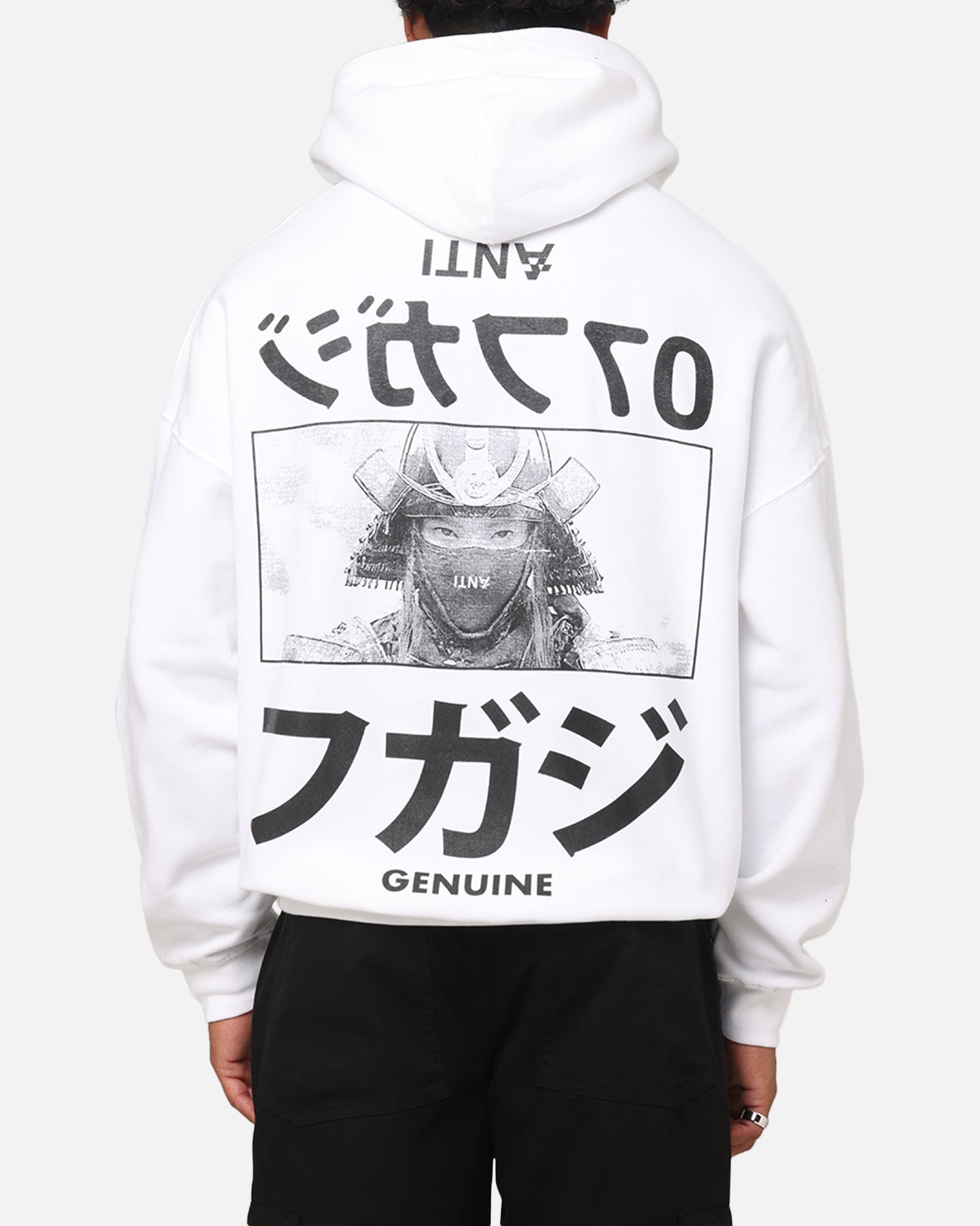 The Anti Order Genuine Fake Boxy Hoodie White/Black | Culture Kings US