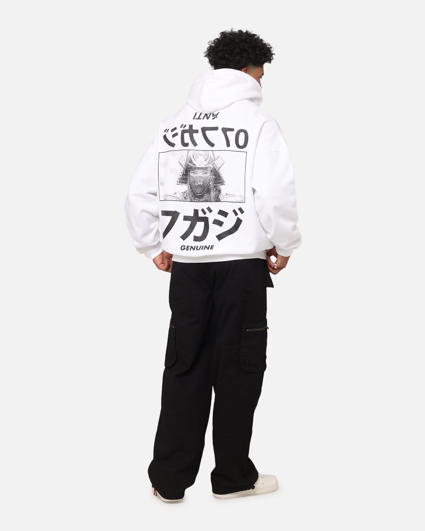 The Anti Order Genuine Fake Boxy Hoodie White/Black | Culture Kings US