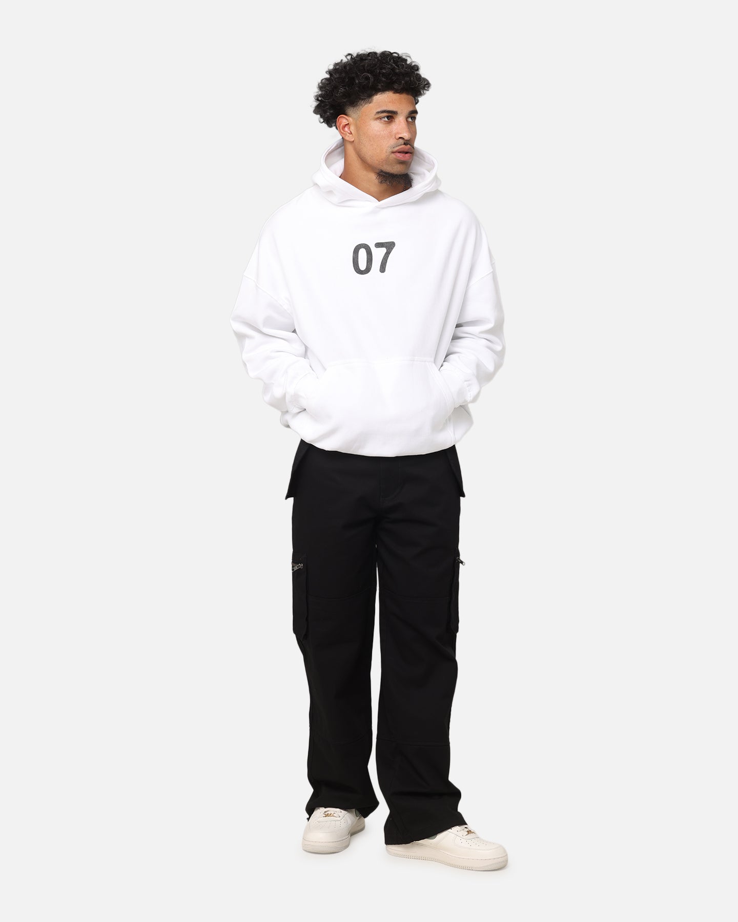 The Anti Order Genuine Fake Boxy Hoodie White/Black | Culture Kings US