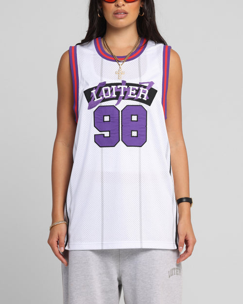 Loiter Midway Jersey White/Purple