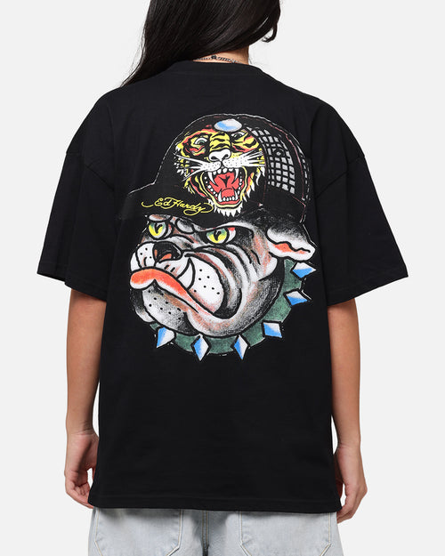 Ed Hardy Bulldog T-Shirt Black