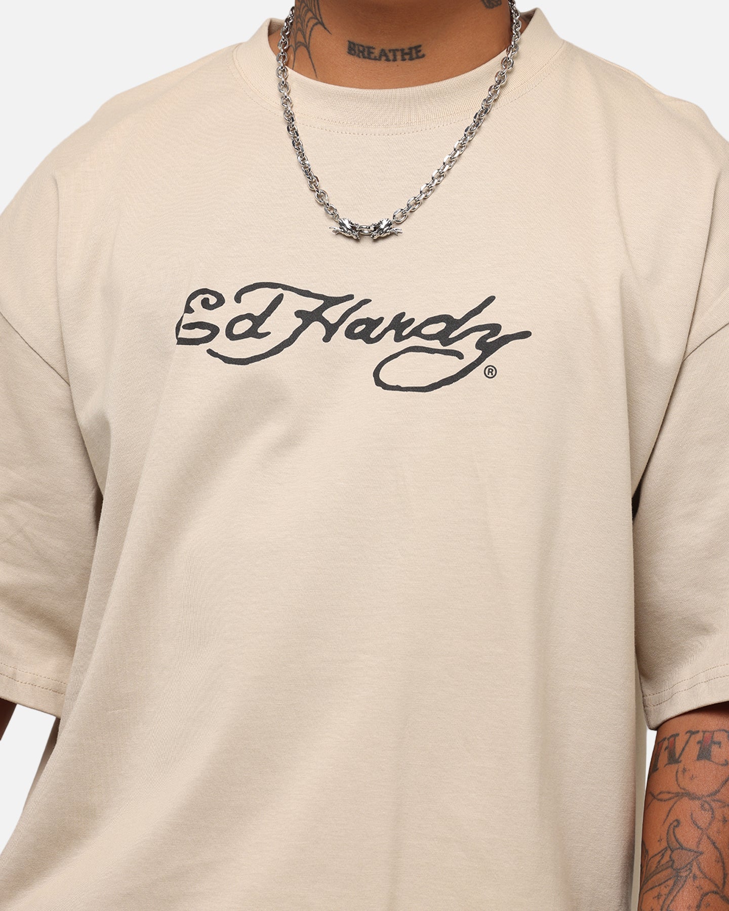 Ed Hardy Bulldog T-Shirt Stone | Culture Kings US