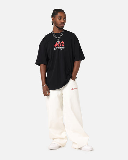 Ed Hardy Panther Ray T-Shirt Black