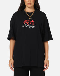 Ed Hardy Panther Ray T-Shirt Black