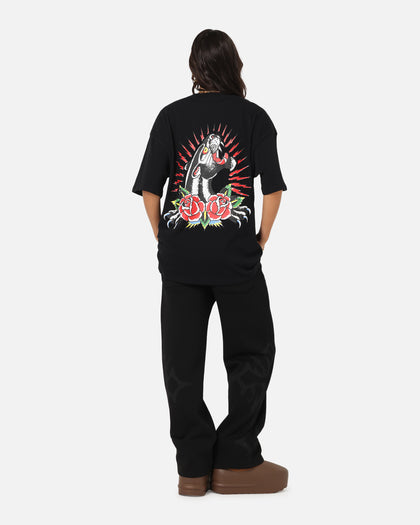Ed Hardy Panther Ray T-Shirt Black