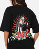 Ed Hardy Panther Ray T-Shirt Black