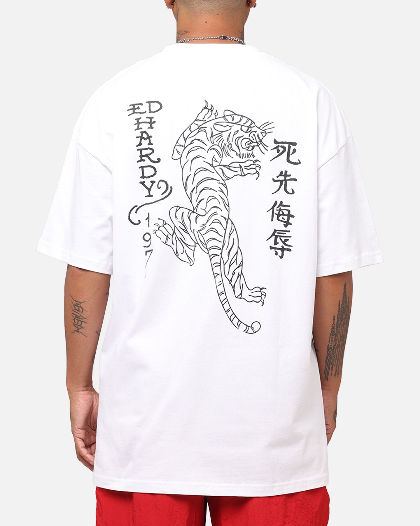 Ed Hardy Tiger Stamp T-Shirt White | Culture Kings US