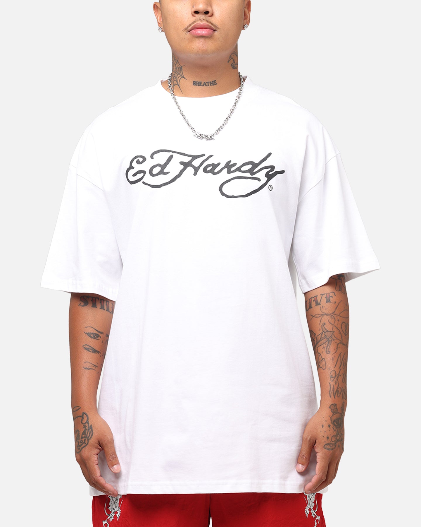 Ed Hardy Tiger Stamp T-Shirt White | Culture Kings US
