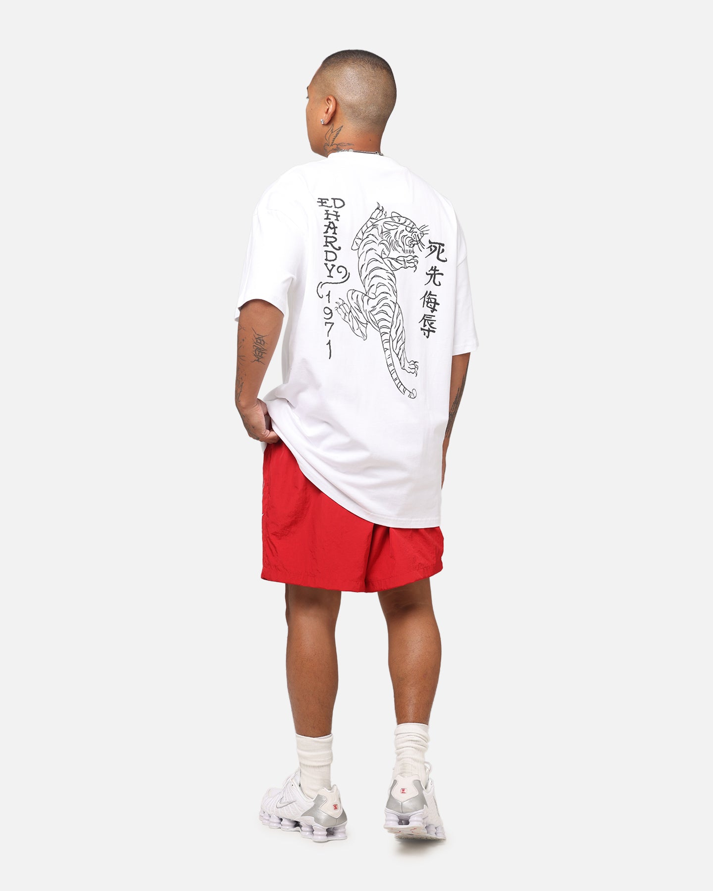 Ed Hardy Tiger Stamp T-Shirt White | Culture Kings US