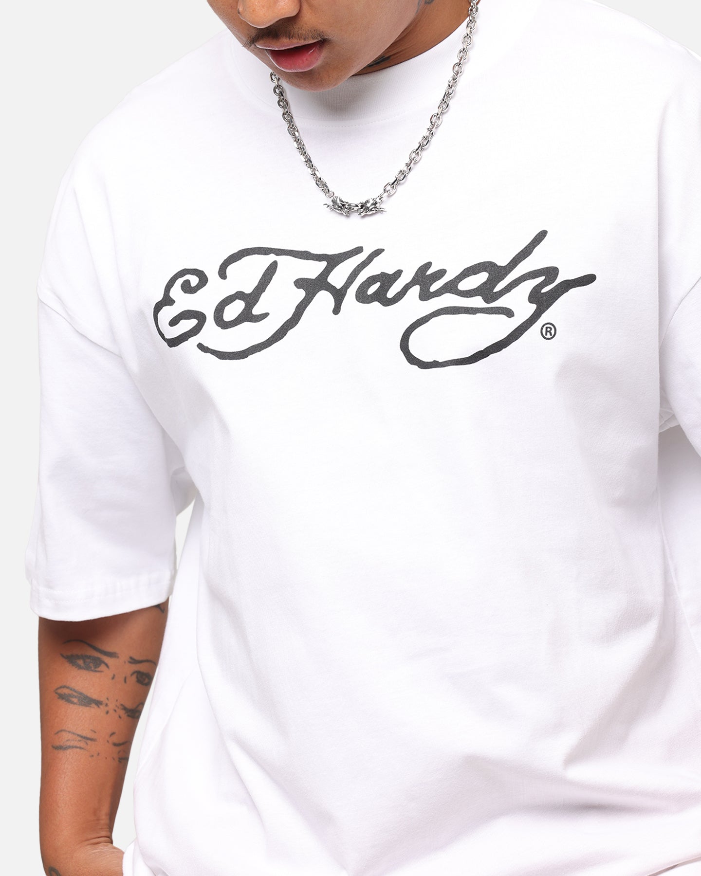 Ed Hardy Tiger Stamp T-Shirt White | Culture Kings US
