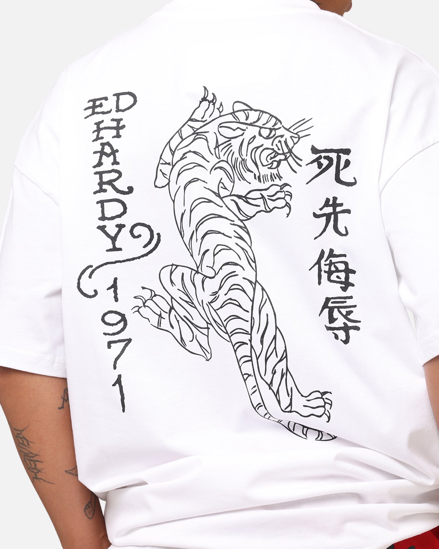 Ed Hardy Tiger Stamp T-Shirt White | Culture Kings US