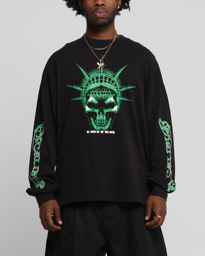 Loiter Liberty Long Sleeve T-Shirt Vintage Black